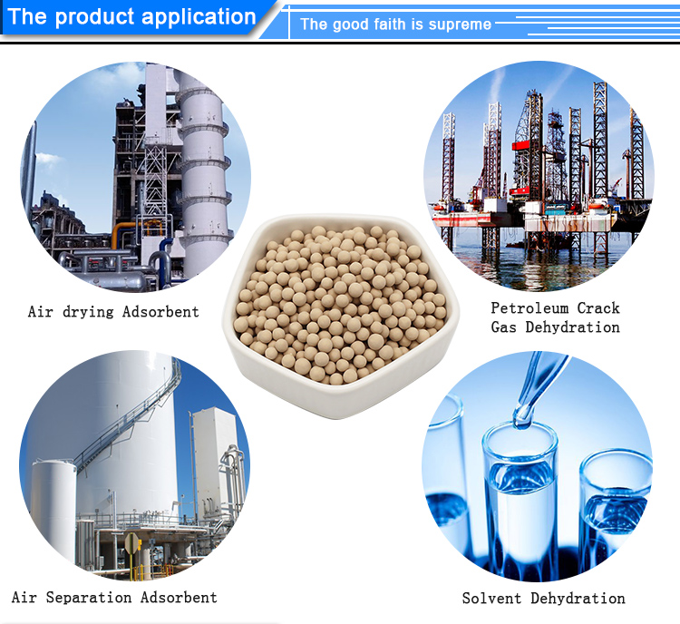 Sphere 3-5mm 4a molecular sieve adsorbent for water removal zeolite 4a desiccant for air dryer filter