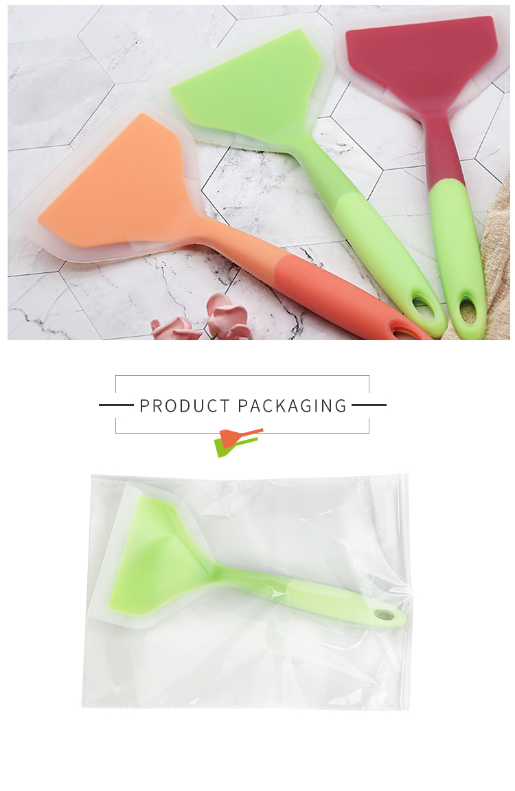 Hot Sale Christmas Heat-Resistant Nonstick Wide Silicone Omelette Pancakes Shovel Spatula Turner Kitchen Tools Silicone Scraper
