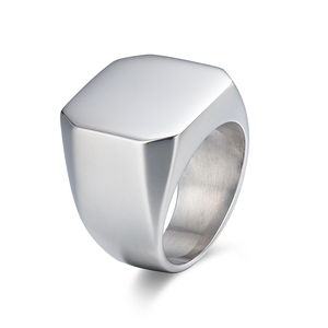 Wholesale fashion simplify stainless steel jewelry ring high quality hiphop punk style elegant ring gift for men
