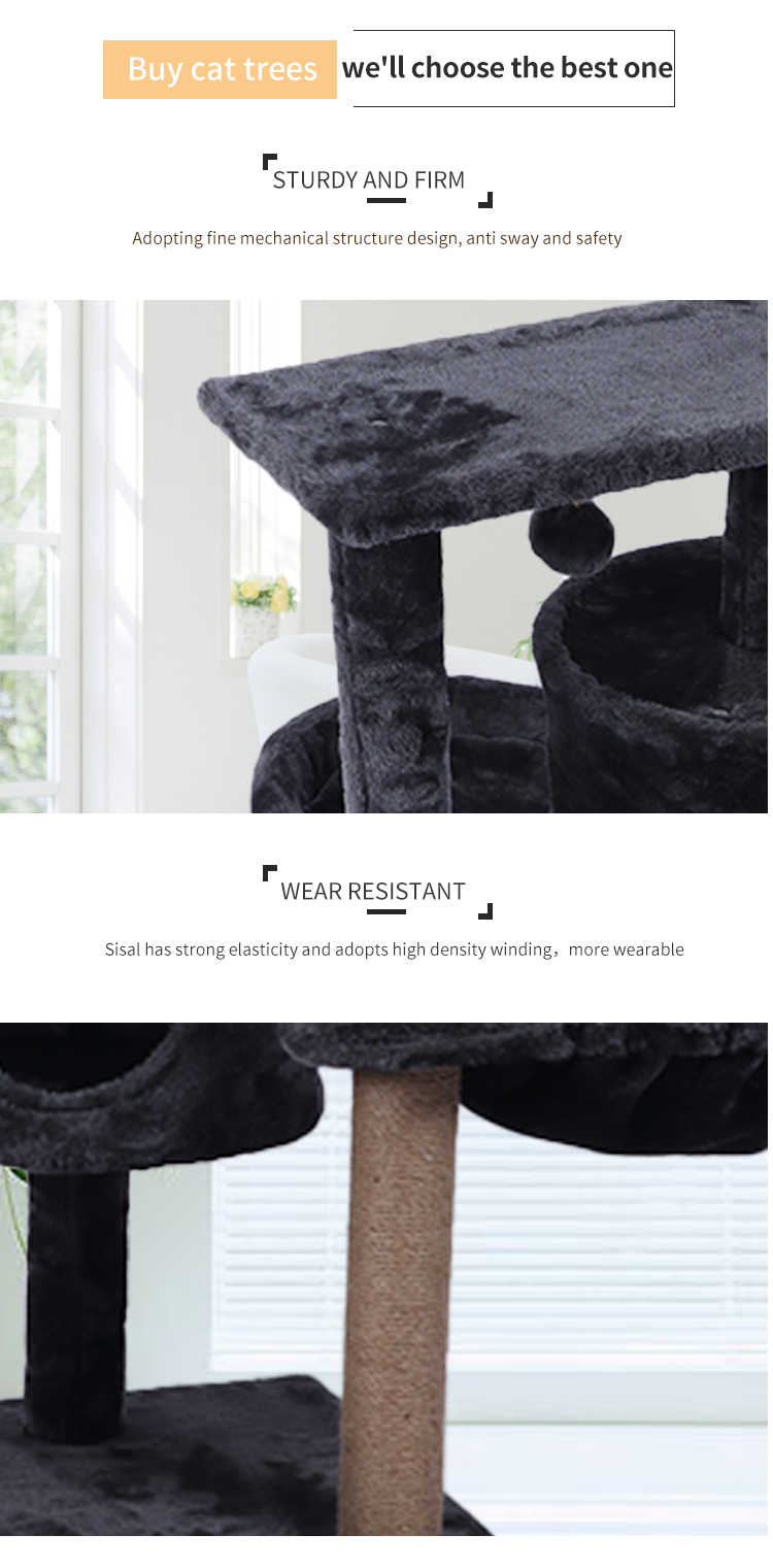 Hot selling high quality  cat scratcher tree  post wholesale for cat climbing tree