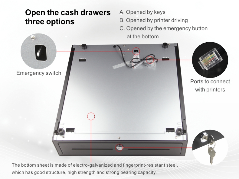 GSAN cash drawer electronic drawer vasario cash drawer