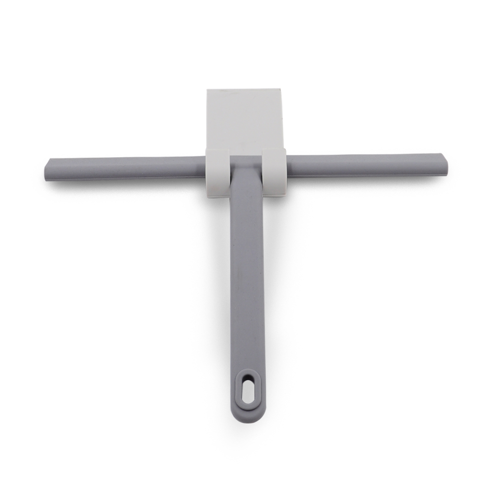 Amazon New Silicone Black/Gray Shower Squeegee Window clean wiper with Hook for Window Glass Mirror