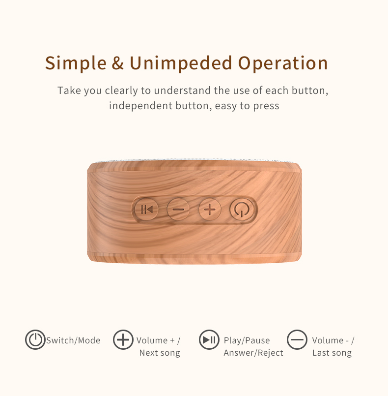 ODM Outdoor Bluetooth Speakers , Mini Wireless Speaker BT4.2 6 Hours Playing Time