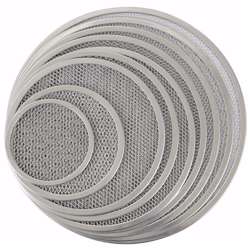 Oven CE Wire Mesh Baking Tray Round Aluminum Thicken 6-14 Inch