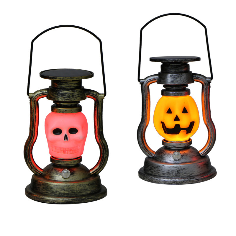 Уличная Светодиодная лампа для кемпинга, железный винтажный фонарь на солнечной энергии, ландшафтное украшение