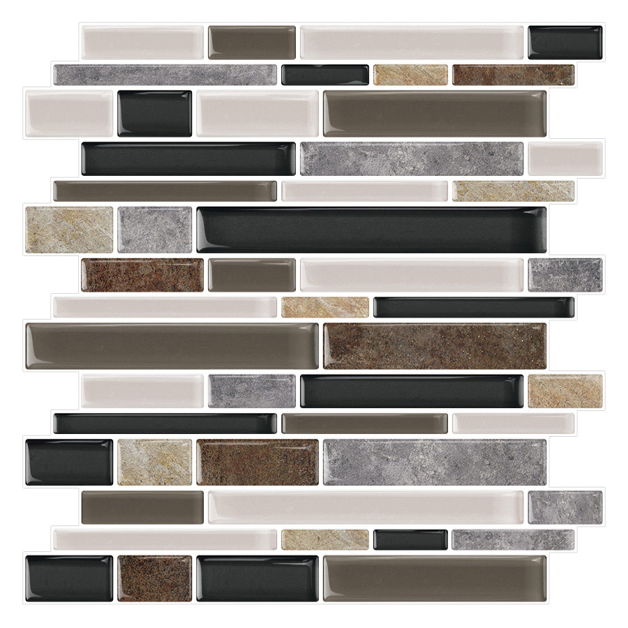 Rectangular crystal epoxy wall stickers easy DIY thick wall tile waterproof 3D wallpaper 12 *12"