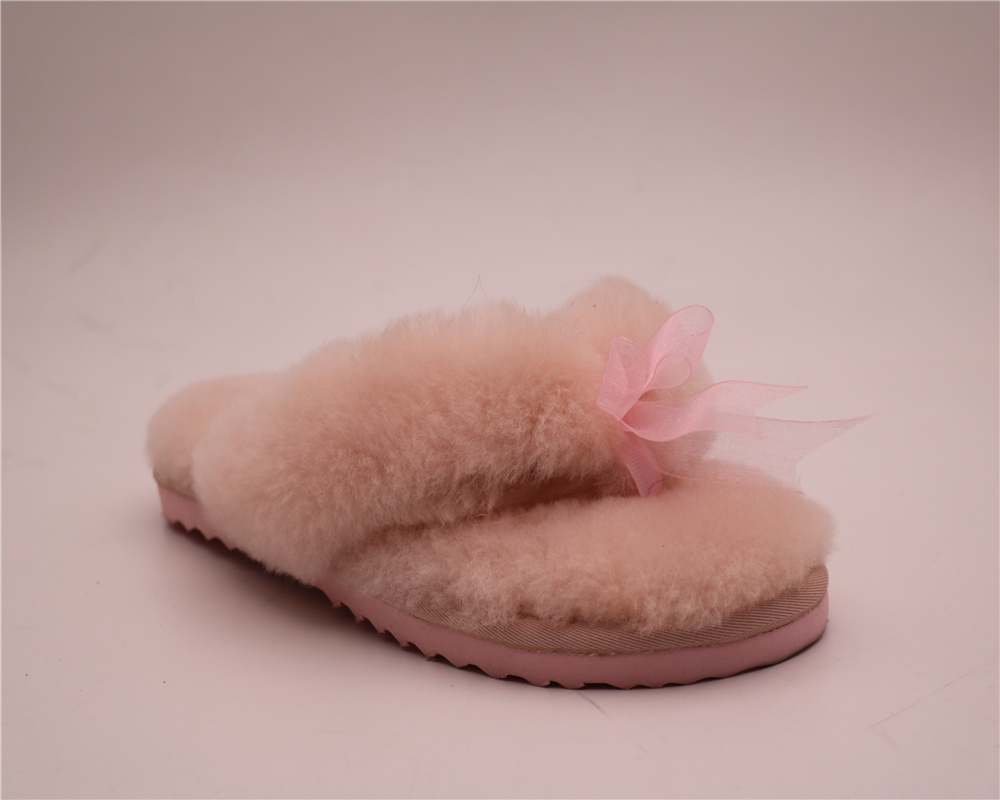 5125 меховые женские домашние тапочки, Натуральная шерсть, натуральная кожа, домашние тапочки, теплые домашние Тапочки