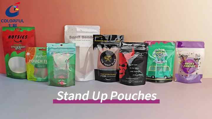 Packaging Pouches Digital Printing On Plastic Pouches Custom