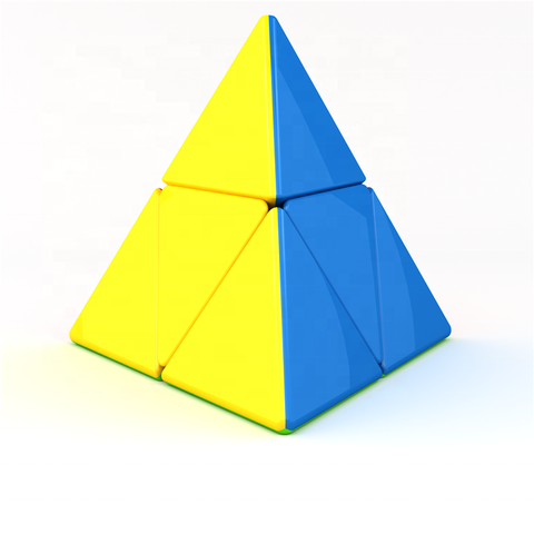 yongjun新款益智玩具三角无贴纸魔术塑料立方体