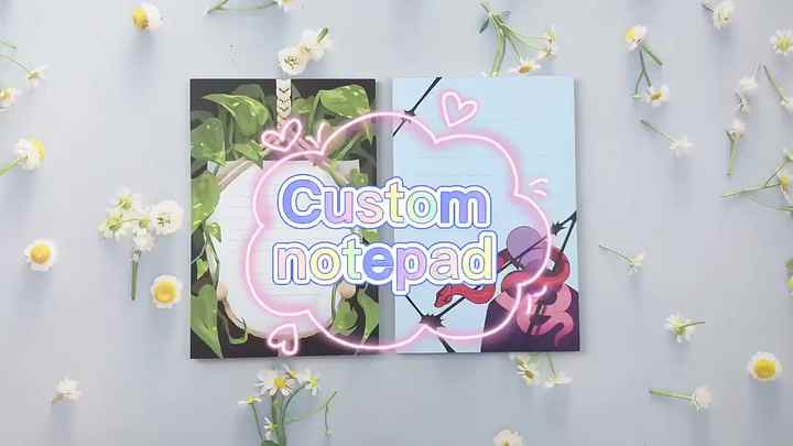 Offset Notepad Custom Size A5/A4 Colorful Offset Printed Business Memo Pad Logo ...