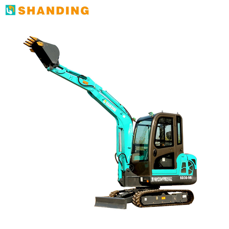 Chinese famous brand Shanding SD30-9B excavator with rubber track cheap price for sale