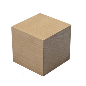 unfinished wooden baby blocks