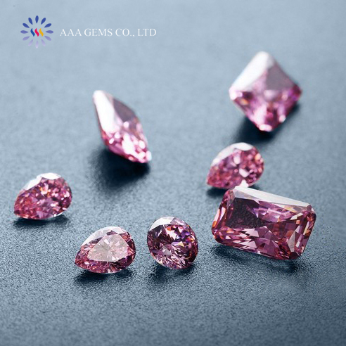 Read to ship loose VVS round cut  PINK Moissanite Diamond Stone D EF GH Loose Moissanite