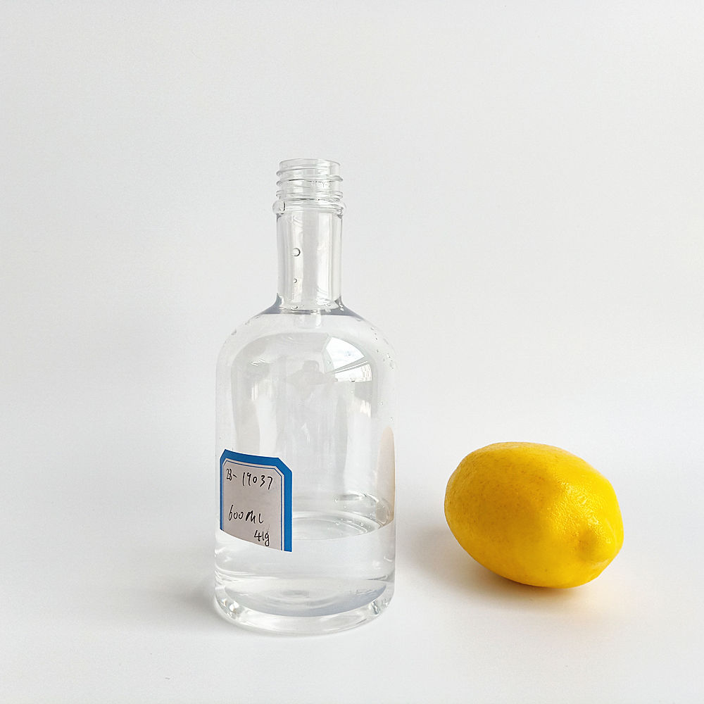 750ml transparent empty plastic drinking wine plastic bottles