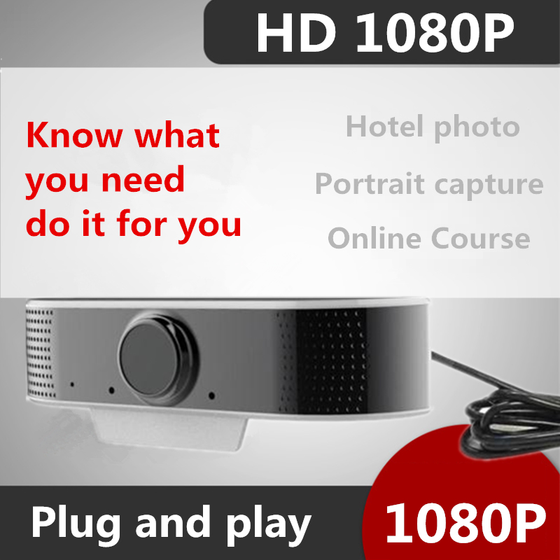 Webcam USB HD 1080p With Noise-Reducing For Mic PC And Mac