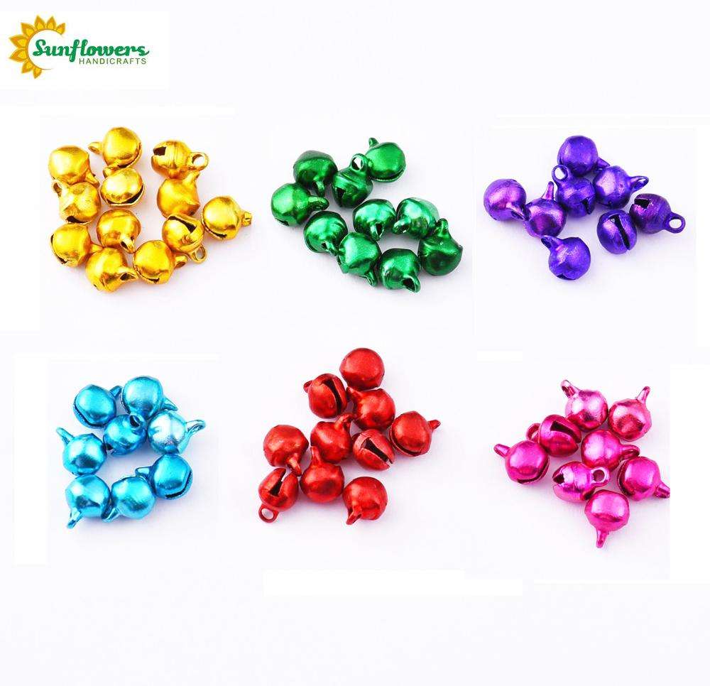 Download 6pcs Set Small Christmas Crafts Jingle Bell Dangle Charms With Loopjewelrygifts PSD Mockup Templates