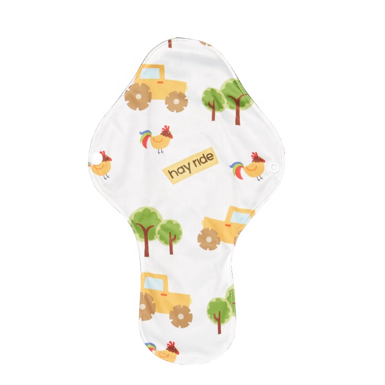 Моющиеся менструальные прокладки с древесным углем и бамбуком, многоразовые тканевые гигиенические прокладки, тканевые гигиенические прокладки