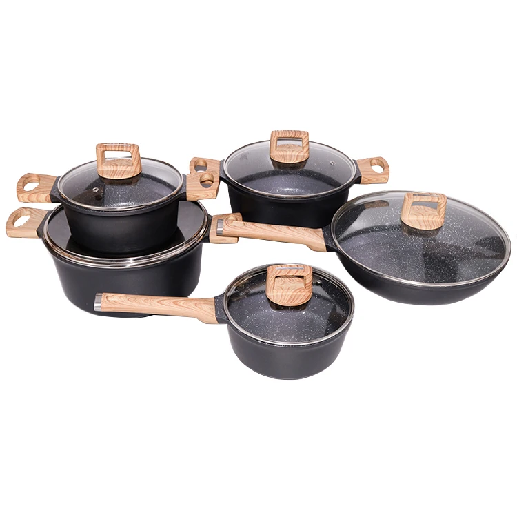 Горячая Распродажа 5 шт. набор алюминиевой посуды Carsseroles блинное молоко антипригарная алюминиевая сковорода для ресторана