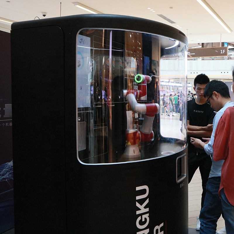 Programmable Mobile Robotic Arm Vending Machine Coffee Robotic Arm