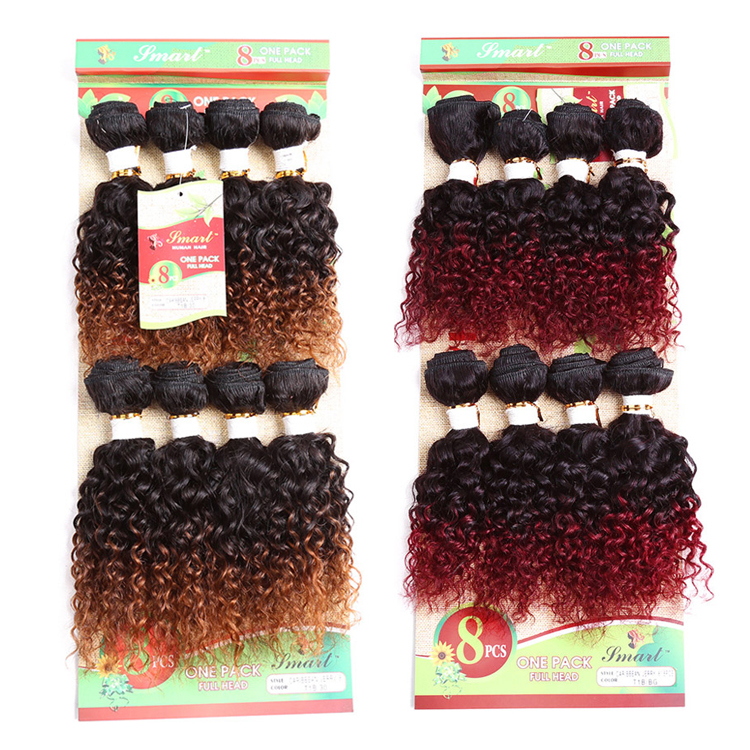 Best Selling Kinky Curl 8 Inch Brazilian Human Hair Sew In Weave