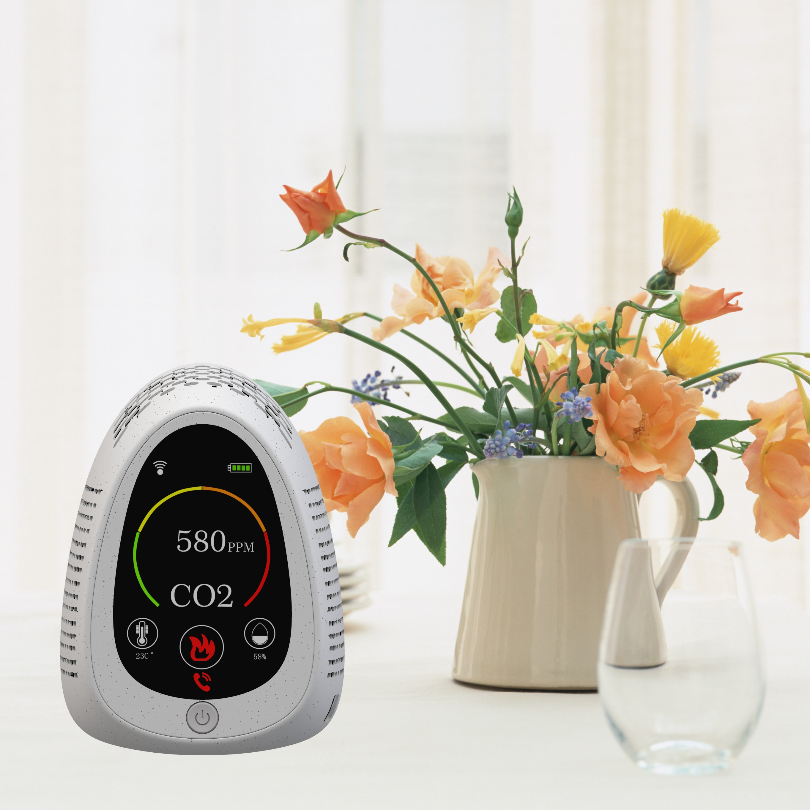 NDIR CO2 метр и дымовой пожарной сигнализации 2 в 1 детектор двуокиси углерода Детектор окиси углерода воздушный анализатор детектор de co2 Монитор