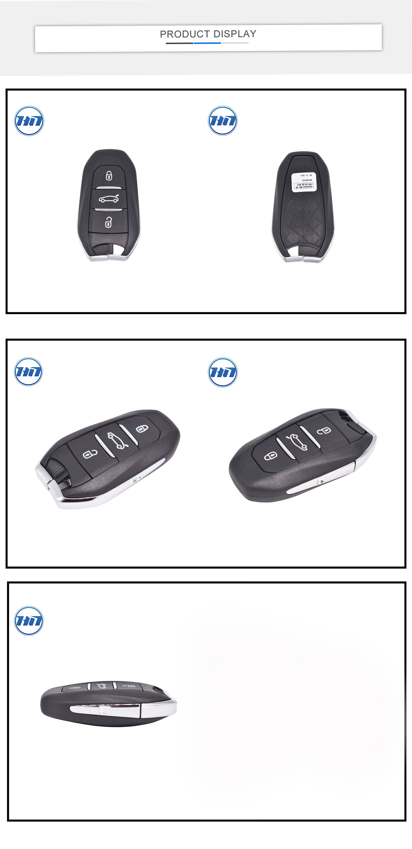 Original DS4 2013-2017 3 Buttons 433.92MHz FSK ID46 Car Key for Citroen Auto Key 98004801ZD CE0682