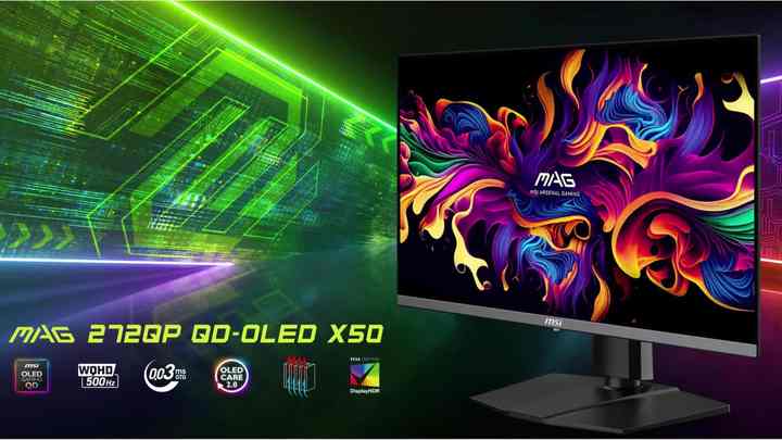 MSI MPG 271QR QD-OLED X50 - 500hz Gaming Monitor for Esports