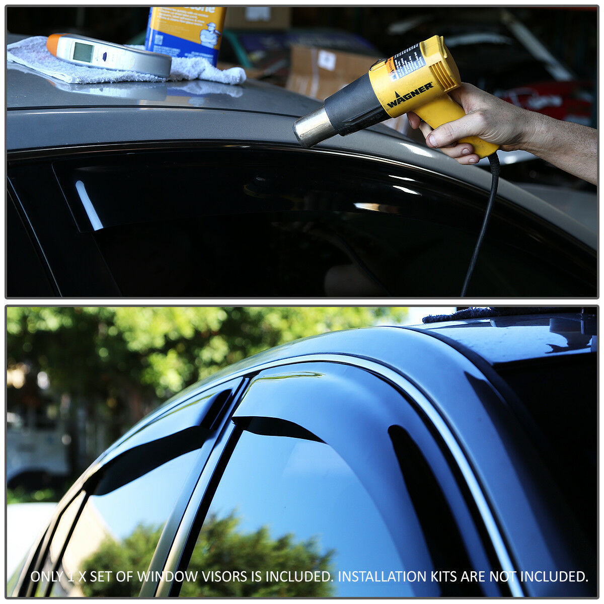 INJ Weather Shields / Window Visors For Suzuki Baleno (2016-2022) - Tinted
