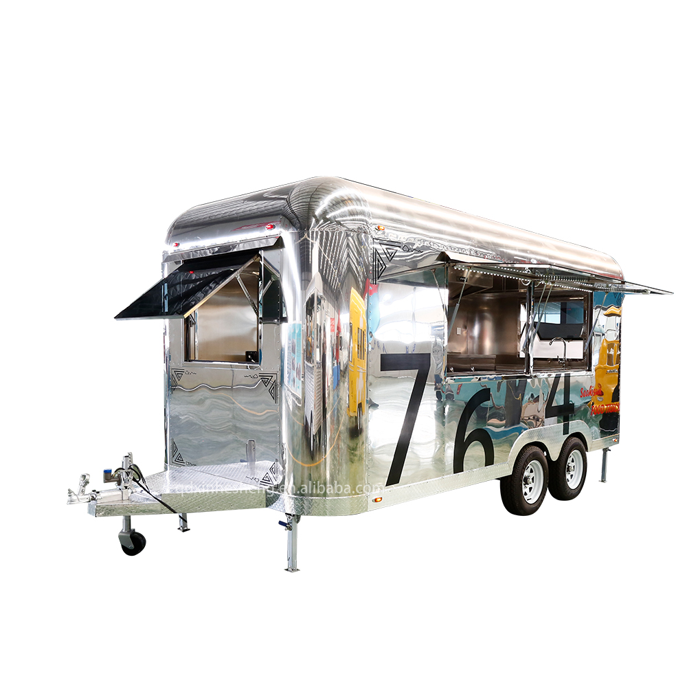 Тележка Roadside, коммерческая Мобильная тележка для закусок, пищевая Тележка из нержавеющей стали