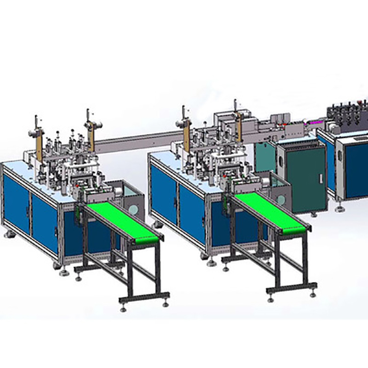 Factory Big sale 2023 2021 full automate non woven face mask machine with ear loop mask making machine 3 ply Spot goods in stock