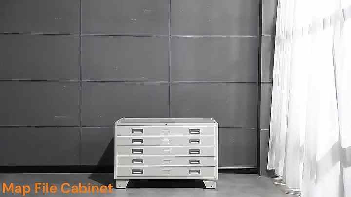 Metal Drawing Map Filing Cabinet A1 A0 Paper Durable Flat Data Drawing ...