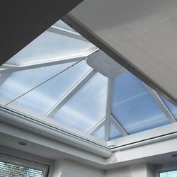 Home Decoration Manual Automatic Dual Blackout Skylight Roof Blind Shade