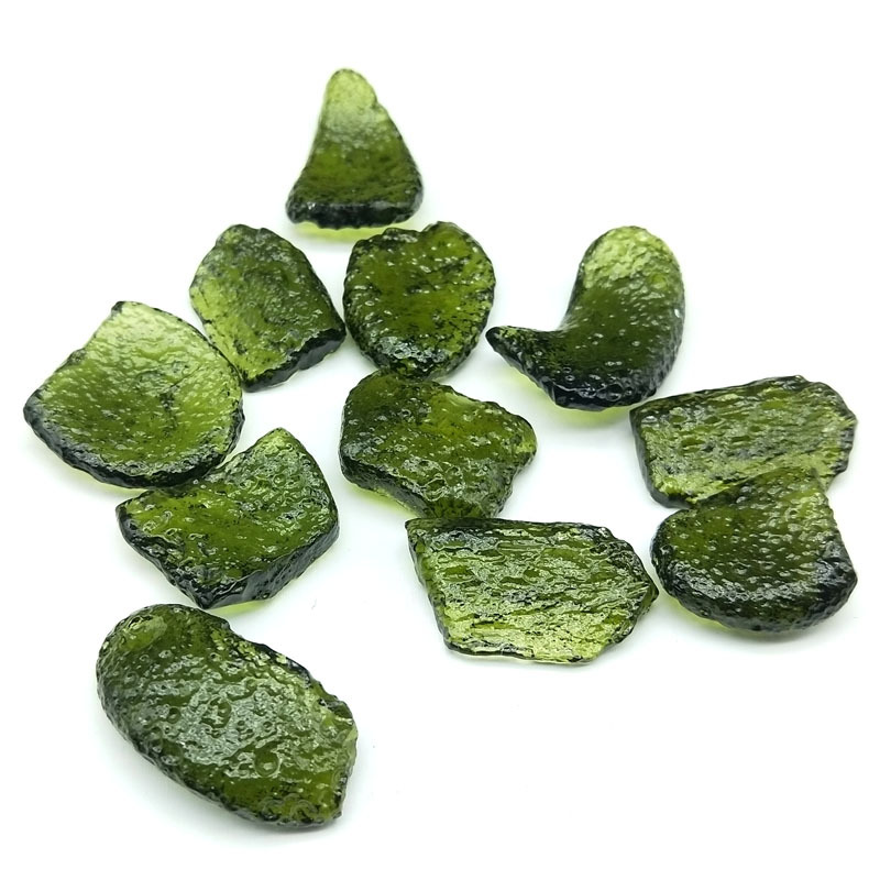 Подвеска Moldavite ручной работы с серебряной подлинной грубой подвеской Moldavite для изготовления ожерелья