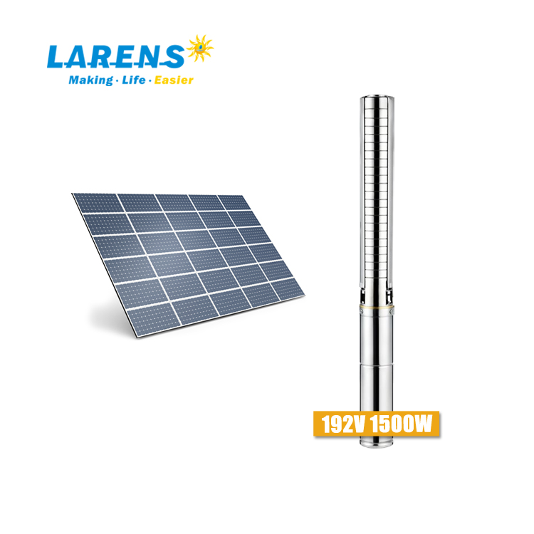 2HP внутренний контроллер SS система откачки скважин на солнечных батареях 1500 Вт солнечные водяные насосы для орошения