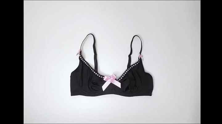 Women's Pieces Lingerie Cut Out Letter Printed Bra Low Rise