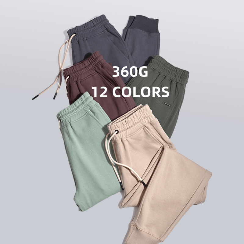 Пользовательская мужсая jogger 360 г толстые штаны 12 видов цветов Мужские штаны для бега