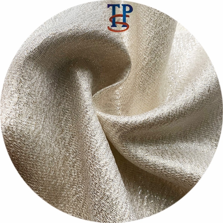 Металлическая пурпурная шелковая ткань, жаккардовая шелковая хлопчатобумажная смесь, блестящий шелк с люрексом из плотной пряжи