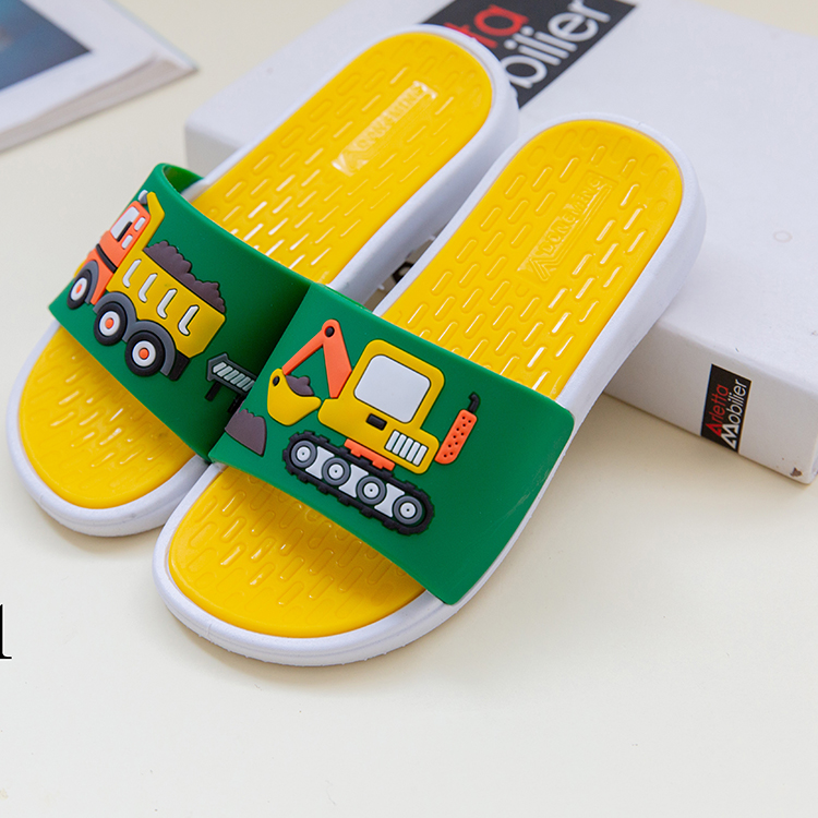 Детские резиновые тапочки из ПВХ с мультяшным рисунком по низкой цене