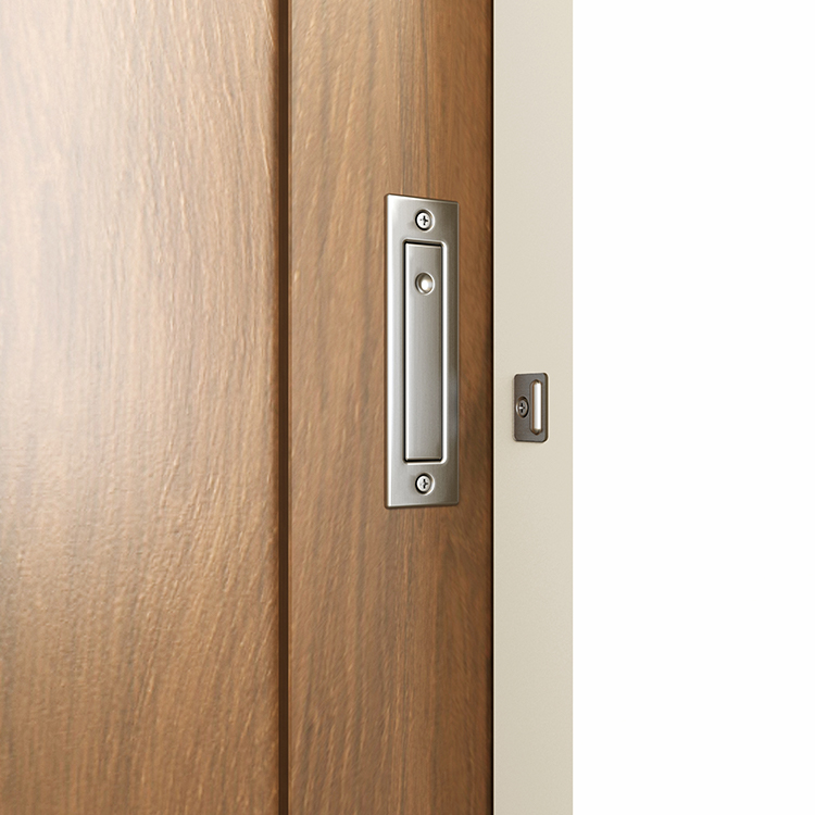 SS304 stainless steel sliding door lock B style for door thickness