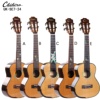 New design classical head 24 Inch Concert Solid Cedar Rosewood Ukulele with Colorful Stone Inlay on the fingerboard