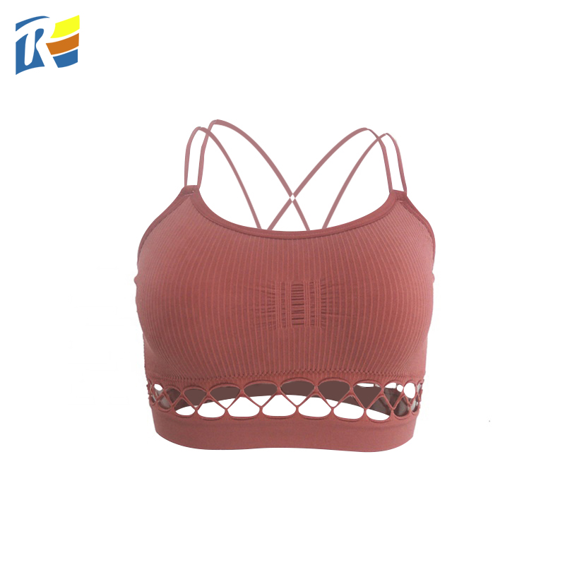 Индивидуальный дизайн, бесшовный бюстгальтер без косточек, модный сексуальный женский бюстгальтер с перекрестными вырезами