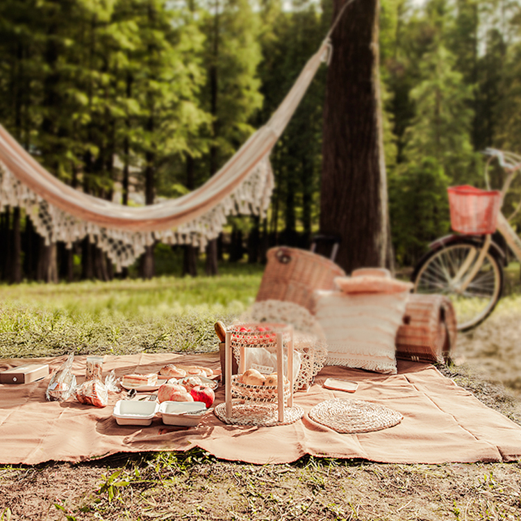 2021 Новинка 100% хлопок прочный водонепроницаемый холст для всей семьи барбекю одеяло для пикника уличный коврик