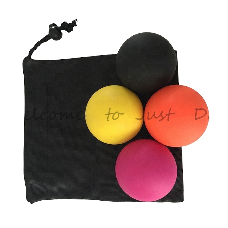 Укомплектованный 100% резина Заказная лазерной гравировкой логотипа терапия массажный мяч