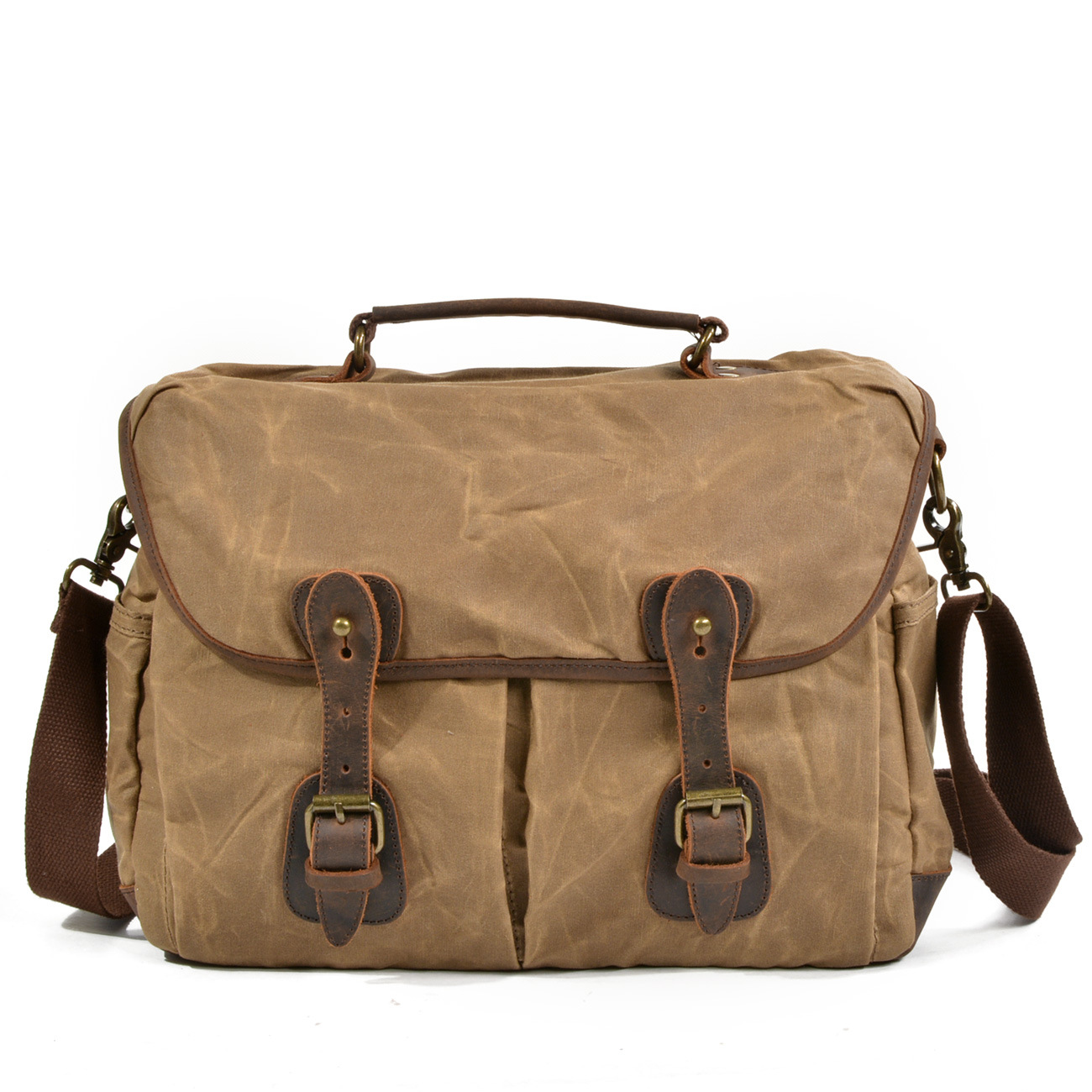 Водонепроницаемая Холщовая Сумка с масляным воском SLR многофункциональная сумка для камеры Повседневная сумка на одно плечо