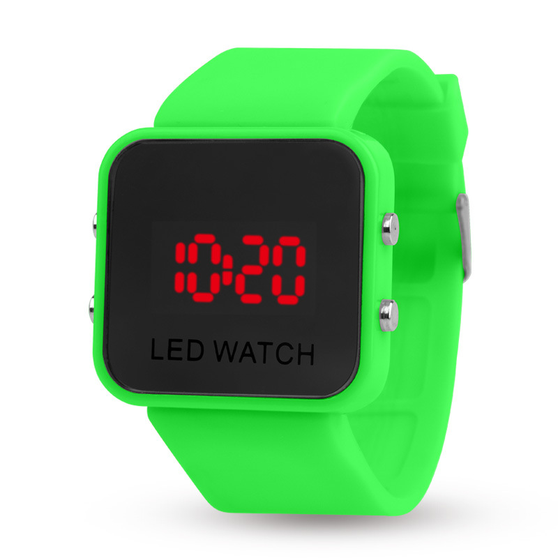 green led watch