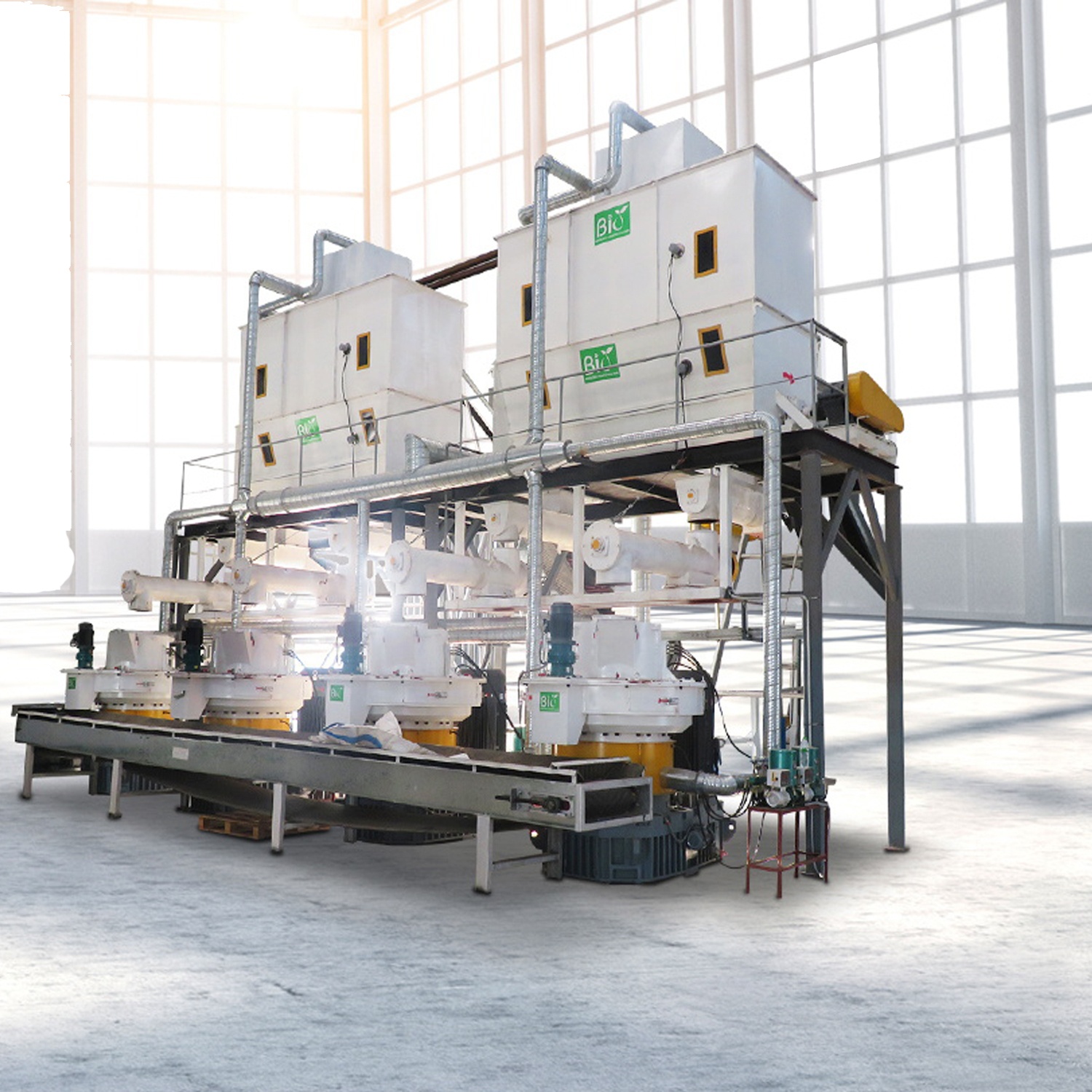 12-15 тонн/ч производство древесных гранул вся линия для биомассы энергии