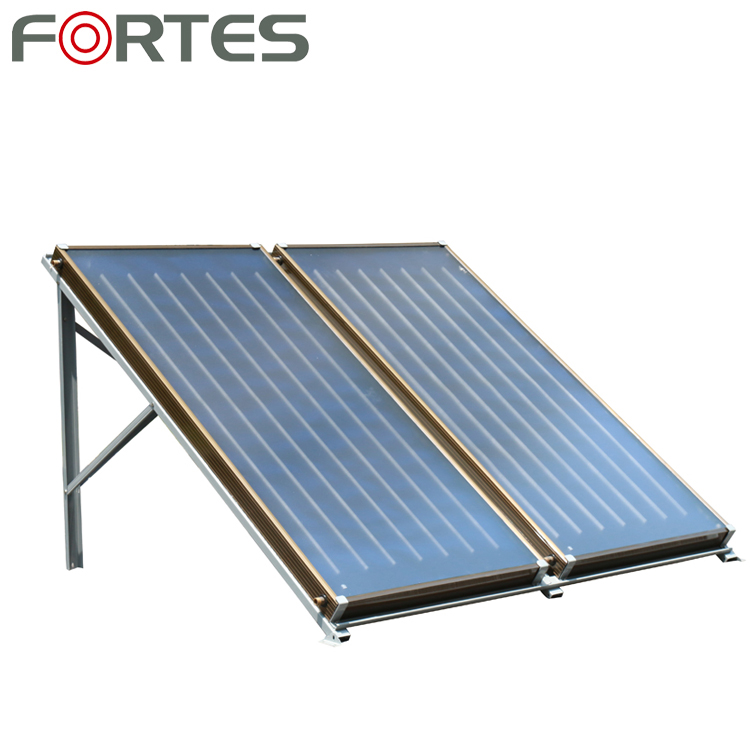 Fortes flat panel solar heating cooling hot water air source heat pump water heater