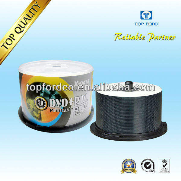 DVD9 Dual Layer DVD+R 8.5GB 8X White Printable - X-DATA