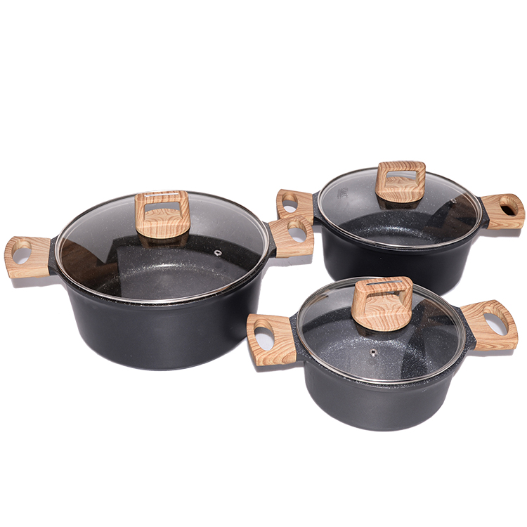 Профессиональные Кухонные сковороды, алюминиевая кухонная утварь, кухонные принадлежности, антипригарные наборы