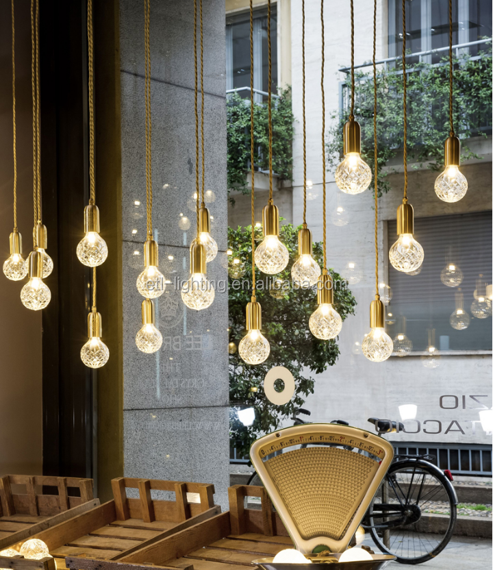 现代led北欧简约地球仪玻璃吊灯玻璃球挂灯etl86192